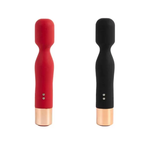 Av masszázs vibrációs 7 funkció USB töltés fekete
