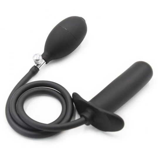 Felfújható análplug – kényeztető vibráció 10 x 2,5 cm