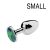 Bijou Plug Green – elegáns zöld anális dugó 6 x 2.7 cm