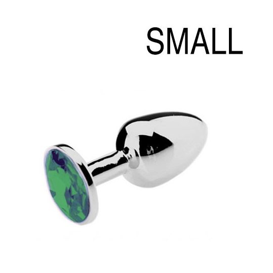 Bijou Plug Green – elegáns zöld anális dugó 6 x 2.7 cm