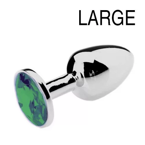 Bijou Plug Green – elegáns zöld anális kényeztető 8 x 4 cm