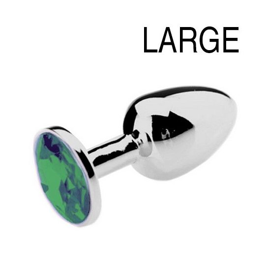 Bijou Plug Green – elegáns zöld anális kényeztető 8 x 4 cm