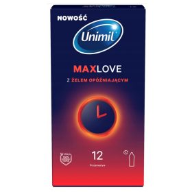 Unimil Max Love Time Control óvszer 12 db