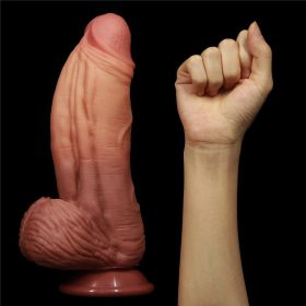   Realistic Dildo Ttbm Nature – élethű vibráló dildó 18 cm
