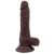 Realistic Dildo Flatterer – élethű dildó 14 cm barna
