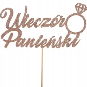 Torttopper papírból Wieczór Panieński felirattal