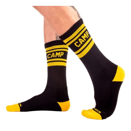 Camp Socks – fekete-sárga prémium zoknik