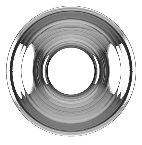 No.50 - közepes méretű üreges anális dugó - áttetsző, 10 cm