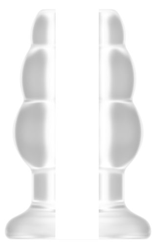 No.51 – nagyméretű, üreges anál dugó, 5 hüvelyk, áttetsző