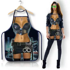 Fartuszek 147PW köpeny police woman mintával