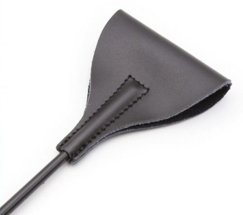 Crop Whip – stílusos bőr korbács 55 cm hosszú