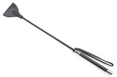 Crop Whip – stílusos bőr korbács 55 cm hosszú