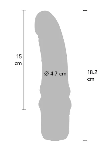 Vibrátor rezgő G-pont stimuláló 17 cm lila