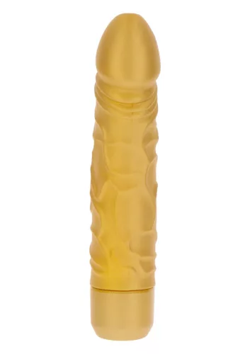 Toyjoy Vibrátor 7 rezgés üzemmód, vízálló 20 cm arany szilikon