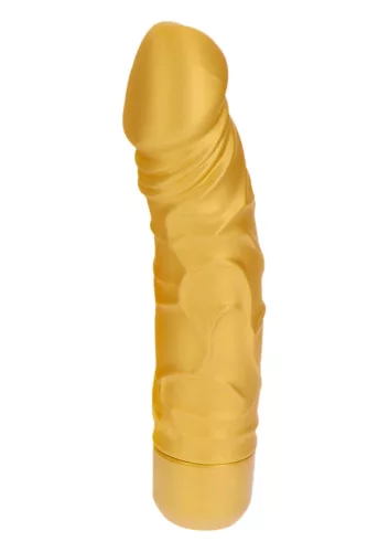 Toyjoy Vibrátor 7 rezgés üzemmód, vízálló 20 cm arany szilikon