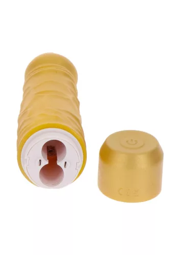 Toyjoy Vibrátor 7 rezgés üzemmód, vízálló 20 cm arany szilikon