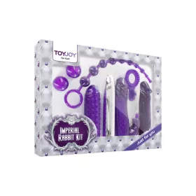   ToyJoy Szexjáték szett Vibrátorral, dildóval, análszalaggal Lila
