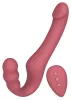 She.E.O Vibrátor pánt nélküli, 10 mód, távirányítós, USB töltés, szilikon 22 cm fekete