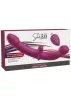 She.E.O Vibrátor Kettős G-pont Rezgés Távirányítós USB töltés 29 cm fekete
