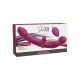 She.E.O Vibrátor Kettős G-pont Rezgés Távirányítós USB töltés 29 cm fekete