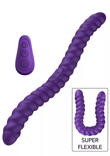 She.E.O Vibrátor Kettős rezgés, 10 mód, Távirányítós 35 cm fekete