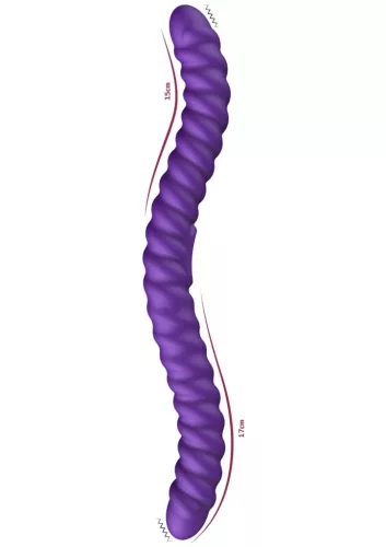 She.E.O Vibrátor Kettős rezgés, 10 mód, Távirányítós 35 cm fekete