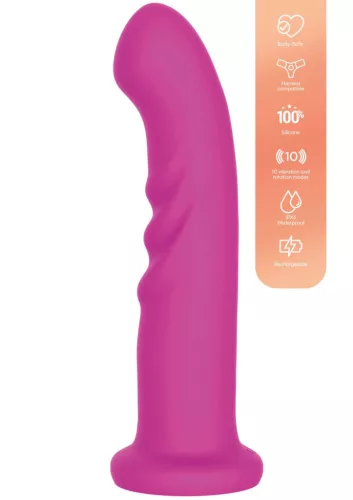 Playhouse Vibrátor Rezgő, forgó, 20 cm rózsaszín