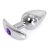 Bijou Violet – ívelt talpú anális plug 6 cm x 2,8 cm