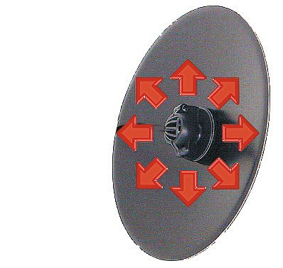 Tükrös SLING PORTATIVE – törhetetlen fém tükör 40 cm