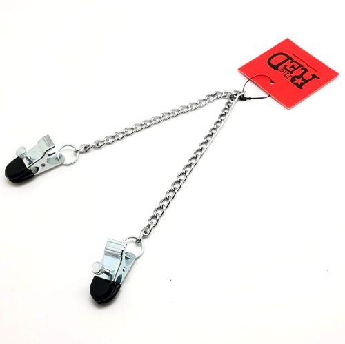 Fém mellcsipesz lánccal – érzéki prémium játékokhoz