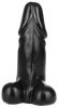 Dildo XXL DICH – fekete kristály vibrátor 27x12cm