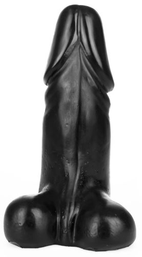Dildo XXL DICH – fekete kristály vibrátor 27x12cm