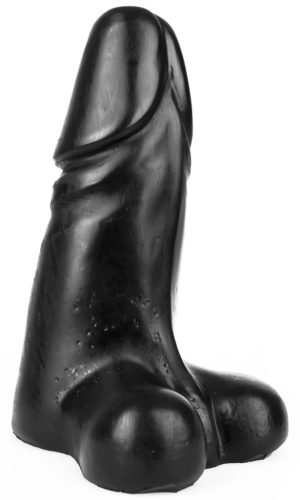 Dildo XXL DICH – fekete kristály vibrátor 27x12cm