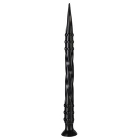 Pointed Twist M – prémium fekete dildó 50 cm hosszú
