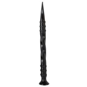 Dildo Black – hegyes csavaros prémium eszköz 40 x 3 cm