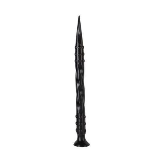 Dildo Black – hegyes csavaros prémium eszköz 40 x 3 cm
