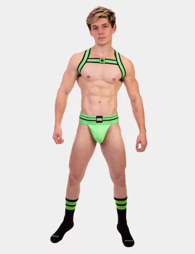 Fényes zöld fitness zokni – prémium sportkiegészítő