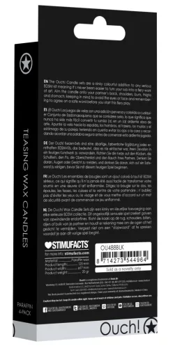 SM Wax Black – 4 darabos mini gyertya szett