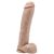 Prémium 11 inch bőrszínű dildo heregyekkel