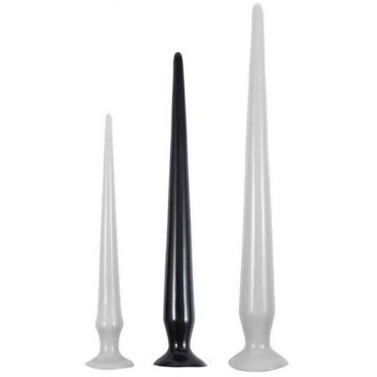 Dildo Tail Flex M – rugalmas, prémium fekete dildó