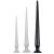 Dildo Tail Flex L – rugalmas fekete dildó 48 cm hosszú