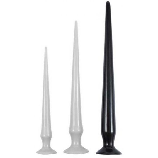 Dildo Tail Flex L – rugalmas fekete dildó 48 cm hosszú