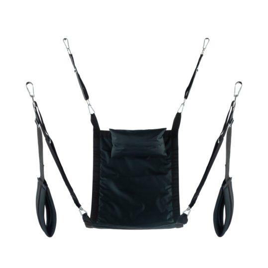 Rectangle Fabric Sling – prémium fekete függesztő szett