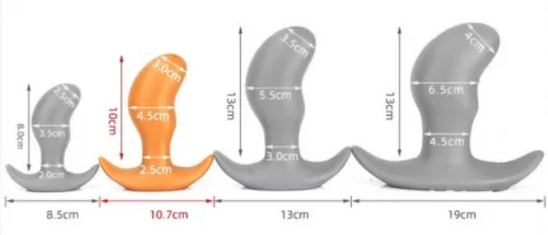 Plug Pods M – vibráló intim kiegészítő narancssárgában