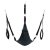 Triangle Fabric Sling – fekete prémium hinta szett