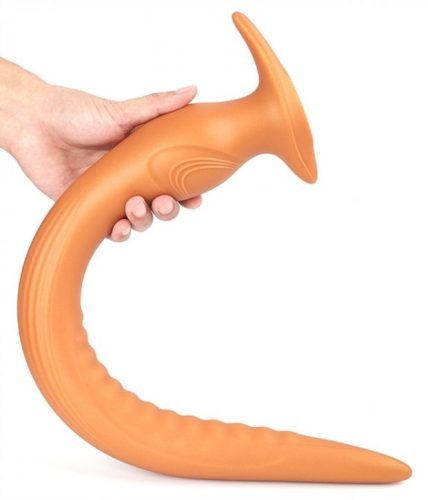 Hosszú Eel Plug M - prémium intim kényeztető 38 x 4,5 cm