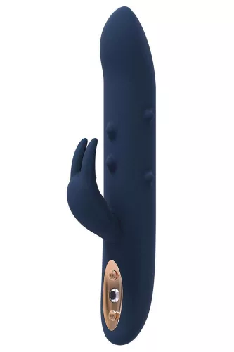 Goddess Collection Vibrátor kettős motor, mozgó korongok 23 cm fekete