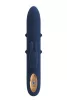 Goddess Collection Vibrátor kettős motor, mozgó korongok 23 cm fekete