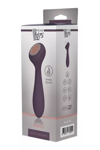 Royal Fantasies Vibrátor Vízálló, Melegítő, USB-töltős 17,4 cm lila-rózsaarany