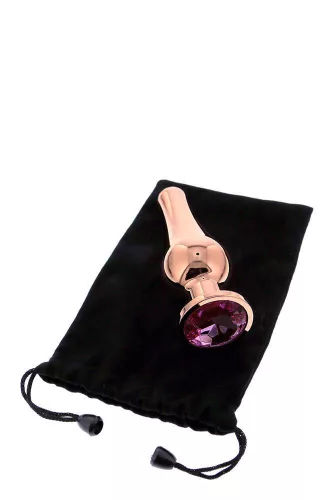 Gleaming Love Anál plug szett fényes kövekkel 9-12,7 cm aranyrózsa
